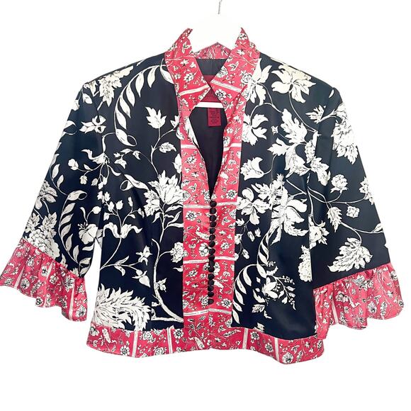 JS Collection 100% Silk Kimono Blazer/Jacket Size 10P - Picture 1 of 7